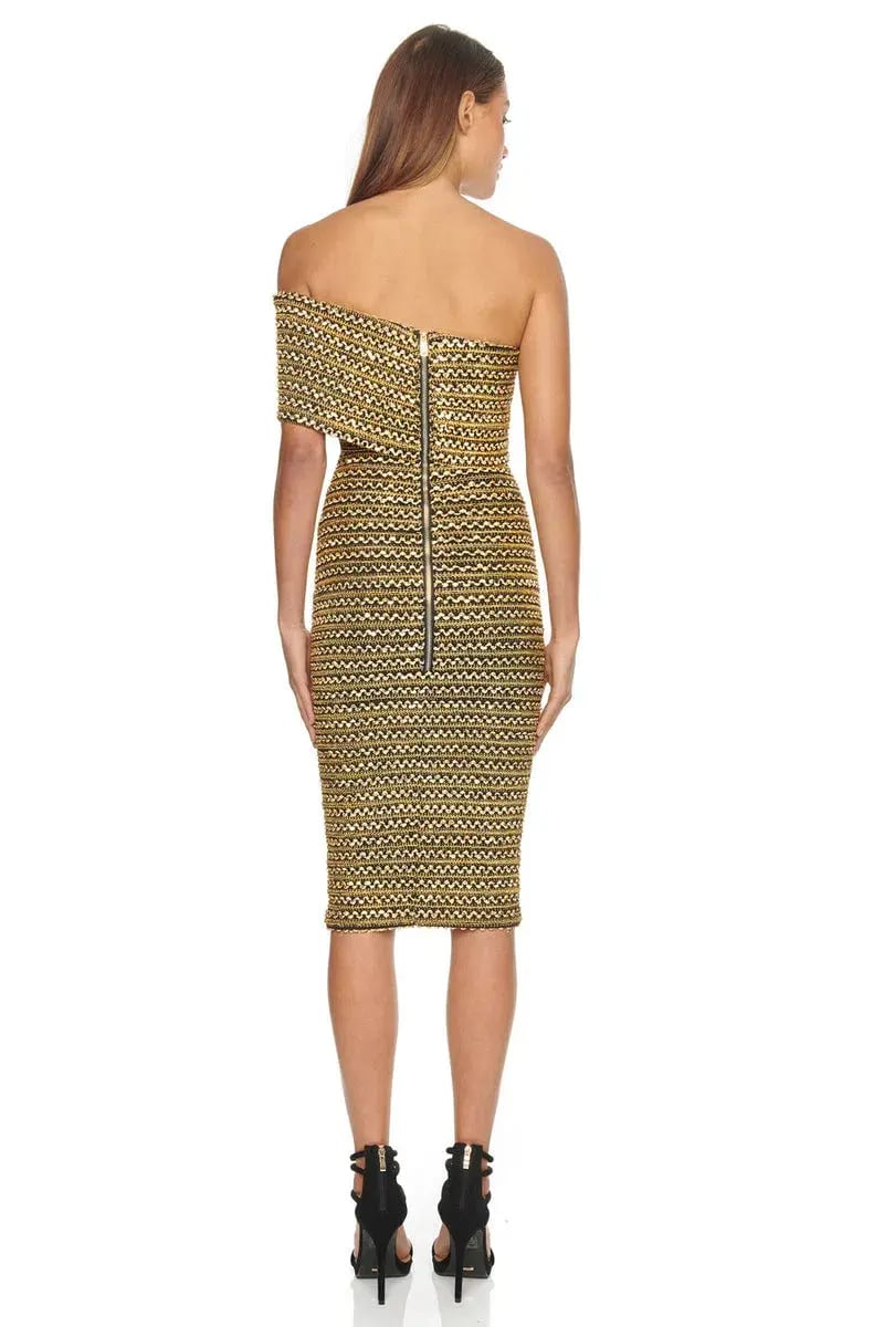 Eliya The Label Isobelle Dress Gold Size 10 photo 2