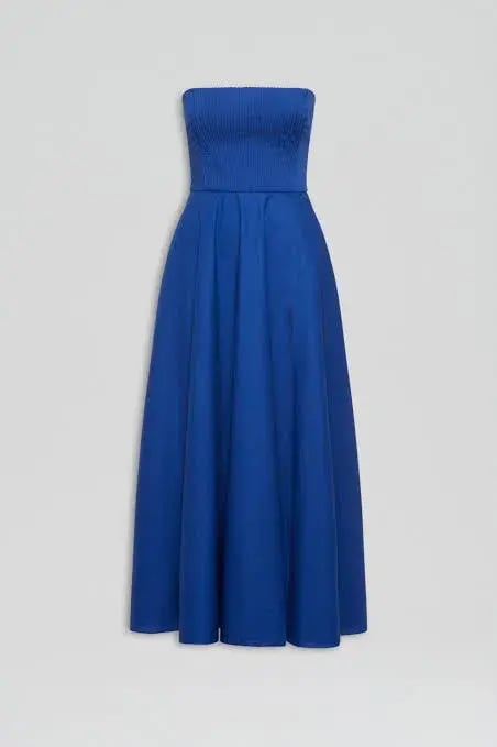 Scanlan Theodore Parachute Bustier Dress in Sapphire Size AU8 photo 2