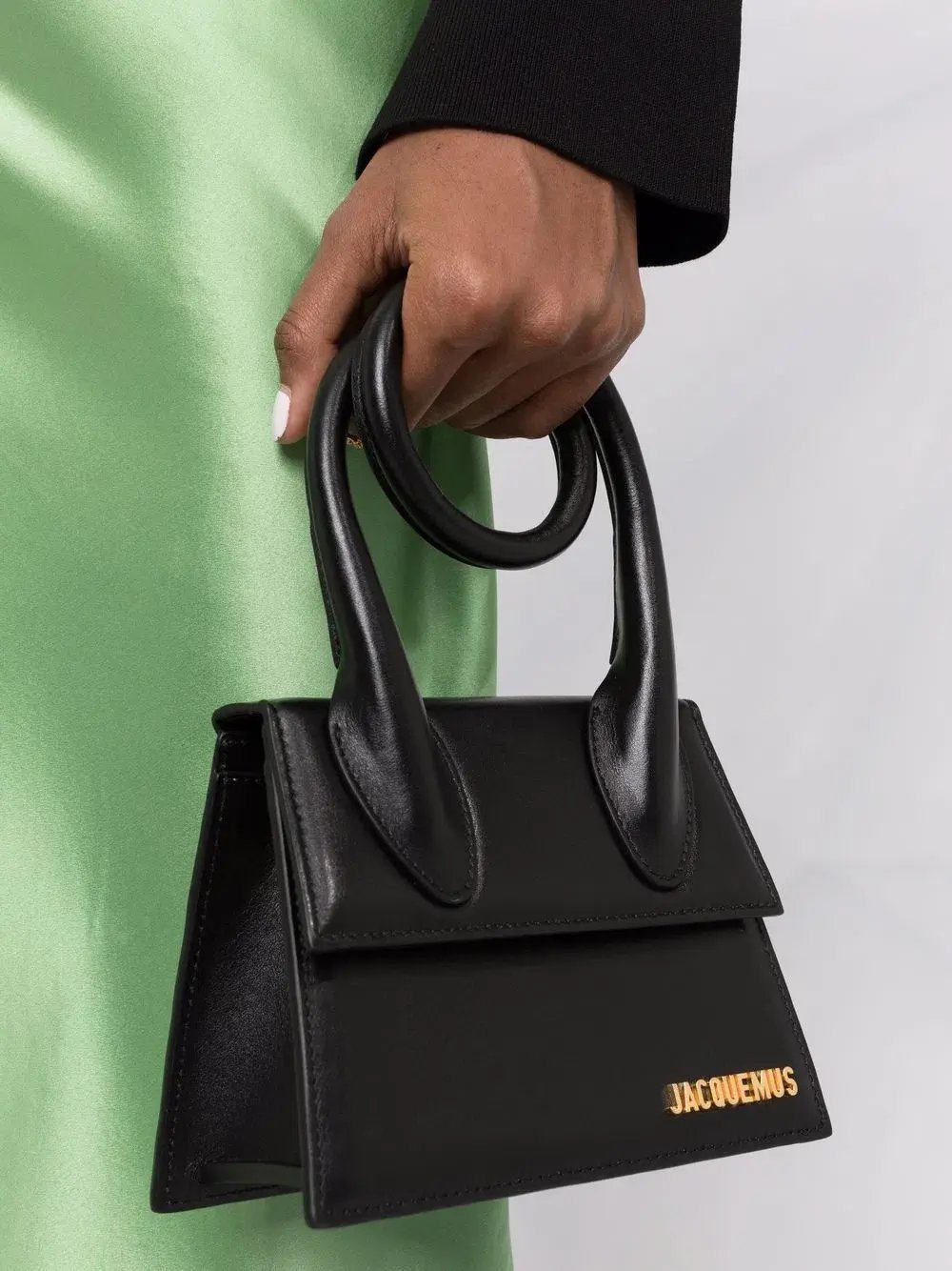 Jacquemus Le Chiquito Noeud Leather Handbag Black photo 2