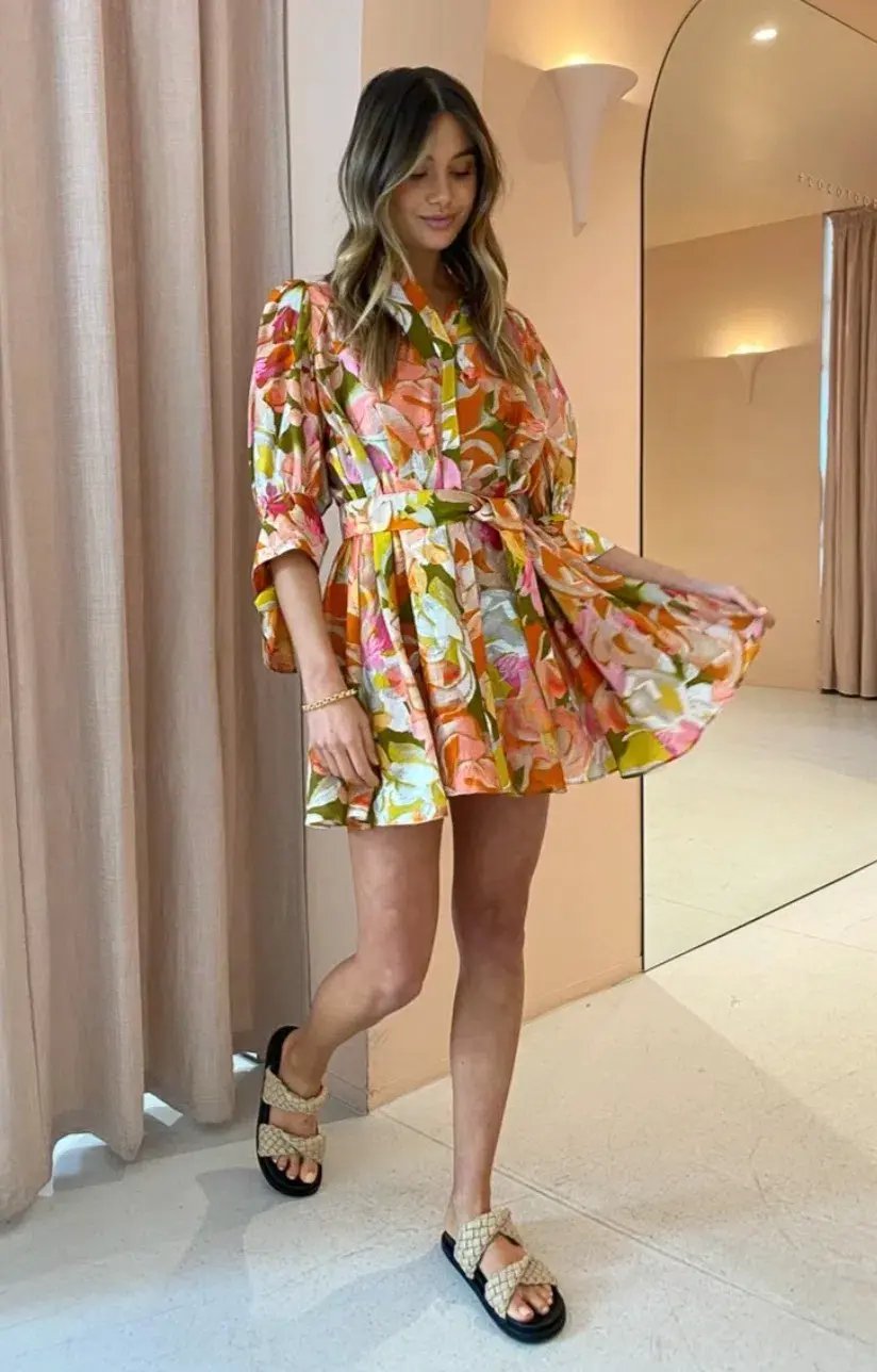 Acler Hendrix Dress Print Size 6 photo 4