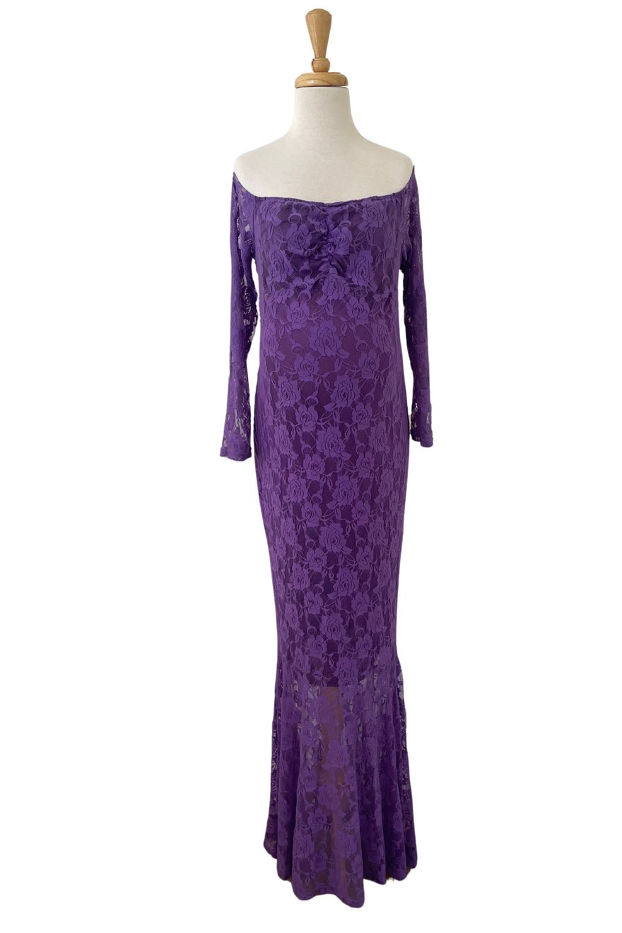Mama Rentals Celine Fitted Lace Maxi photo 3