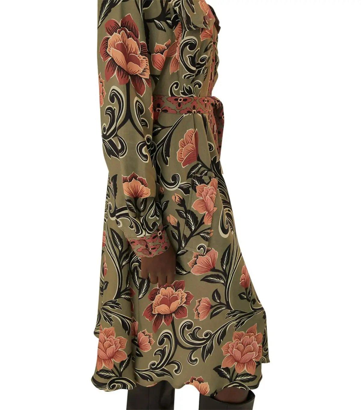 Farm Rio Arabesque Midi Dress Floral Green Size 18/L photo 4