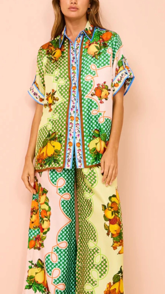Alemais Alemais - Lemonis Silk Shirt & Pants photo 2