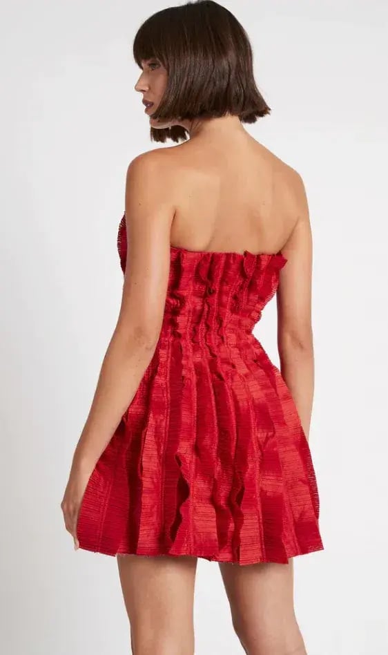 Aje Hybrid Sleeveless Mini Dress Red Size 8 photo 3