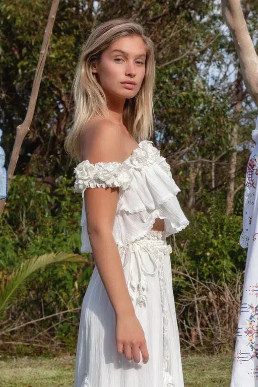 Fillyboo Buttercup Crop Top White Size AU 8 photo 2