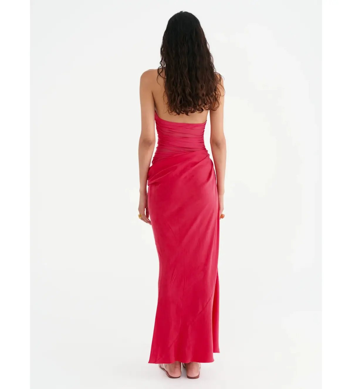 Benni Gina Maxi Dress Watermelon Size 8 photo 3
