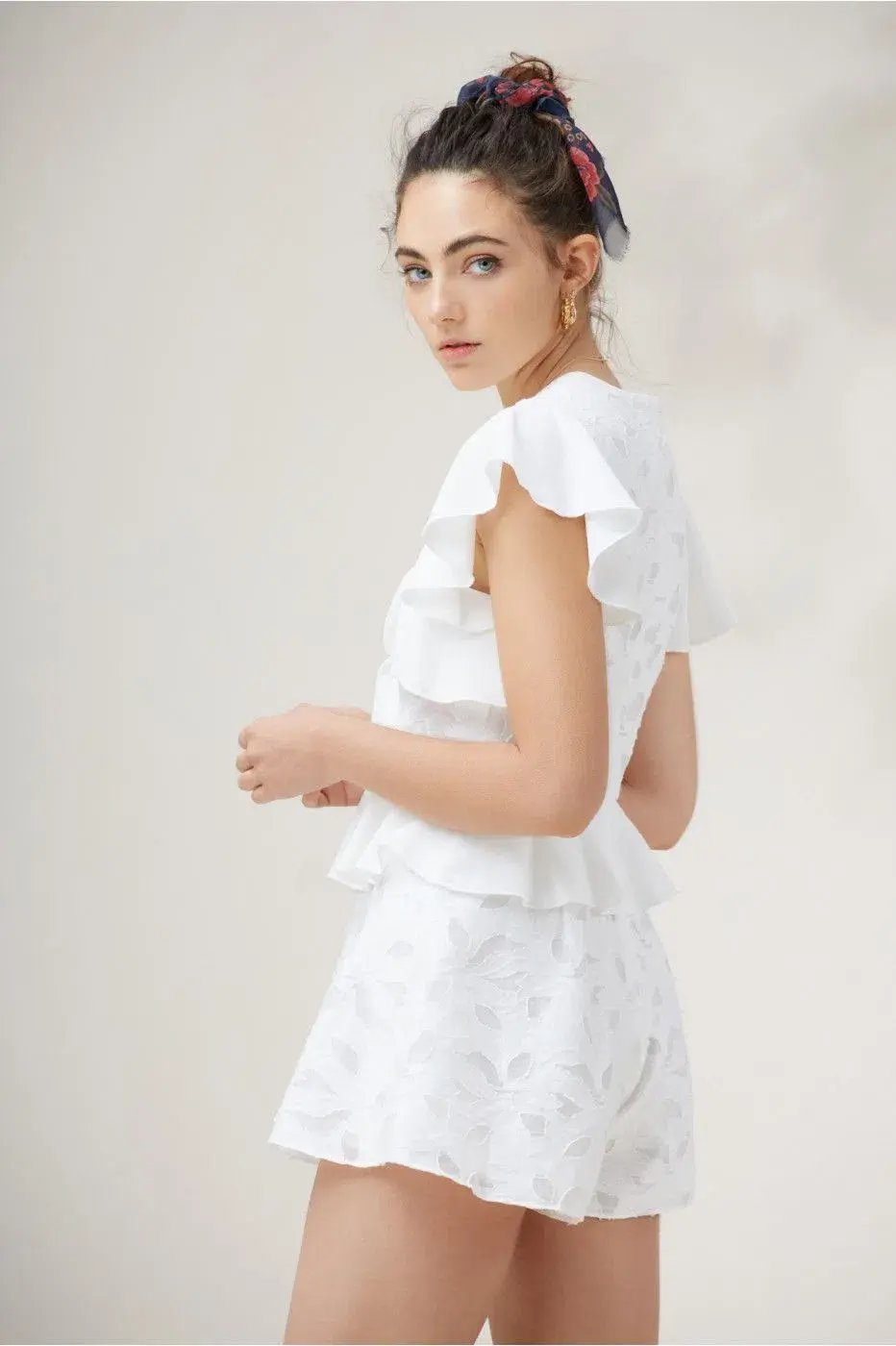 Finders Keepers Kindred  Playsuit White Size M photo 2