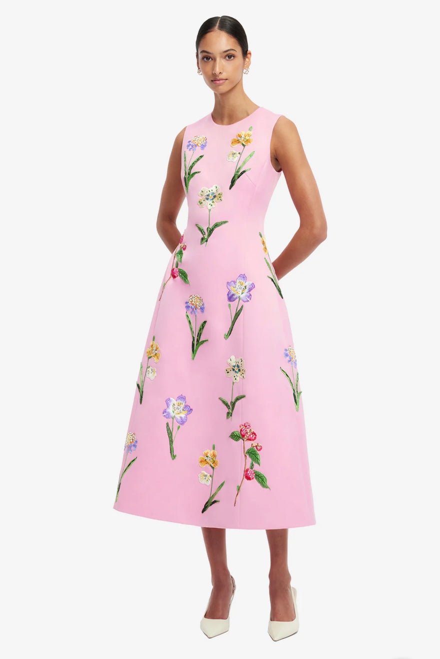Leo Lin Cleo Embellished Sleeveless Midi Dress photo 4