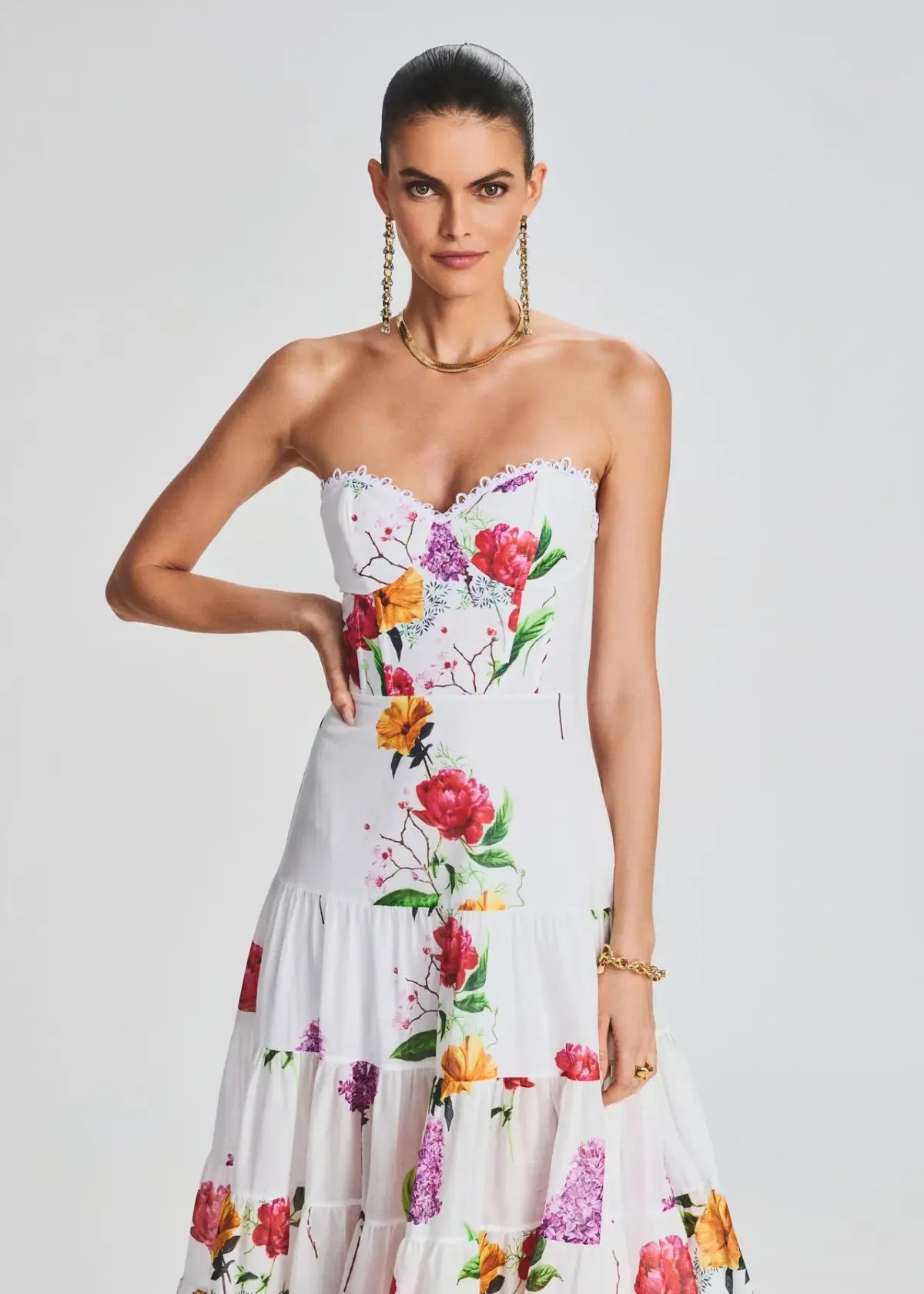 Charo Ruiz Ibiza Danny Long Dress Floral Size M / AU 10 photo 4