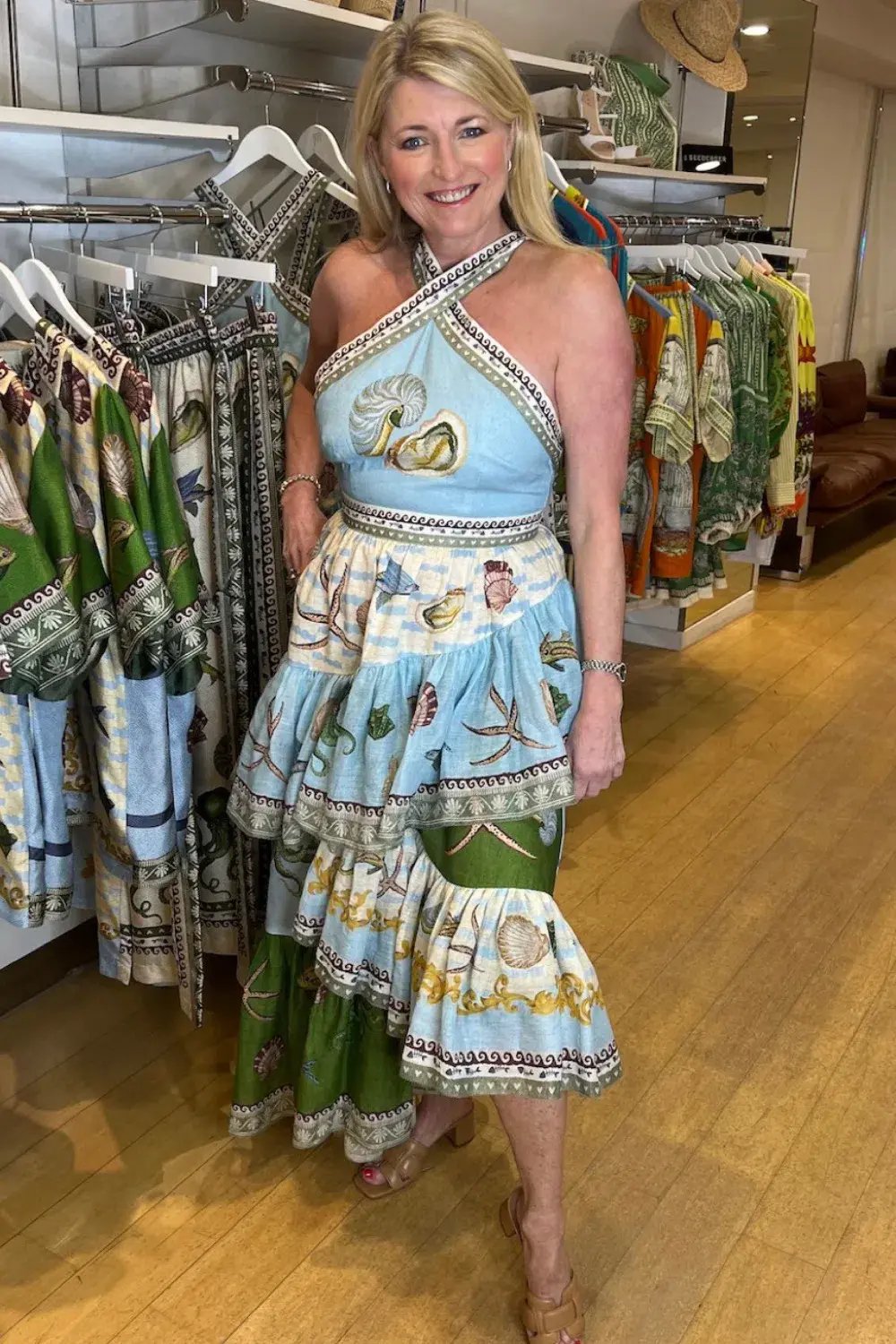 Alemais Bath House Midi Dress Multi Size 12 photo 3