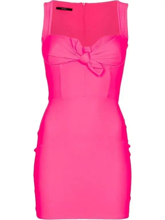 Alex Perry Orin Knot Mini Dress Pink Size 8 photo 5