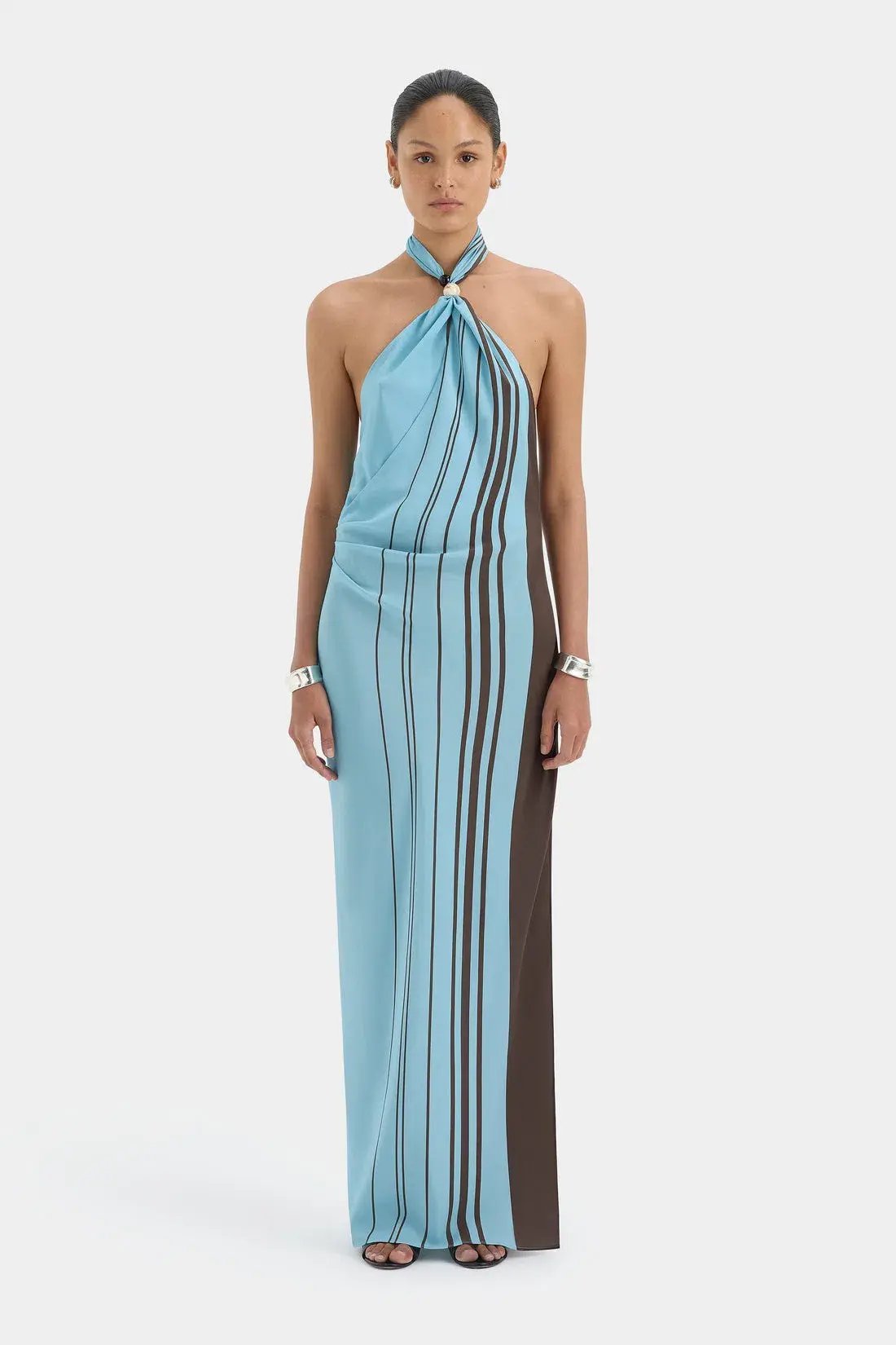 Sir Rioja Halter Scarf Maxi Dress-1 photo 2