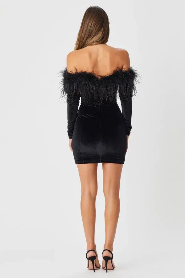 Bianca & Bridgett Katie Mini Dress Black Size 6 photo 3