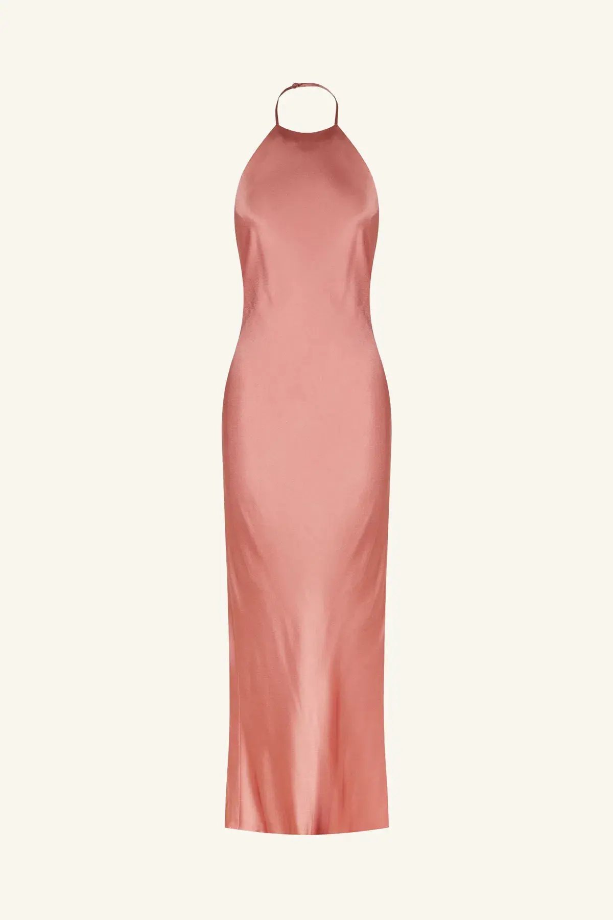 Shona Joy La lune Low Back Halter Neck Midi Dress Antique Rose Size 8 photo 4