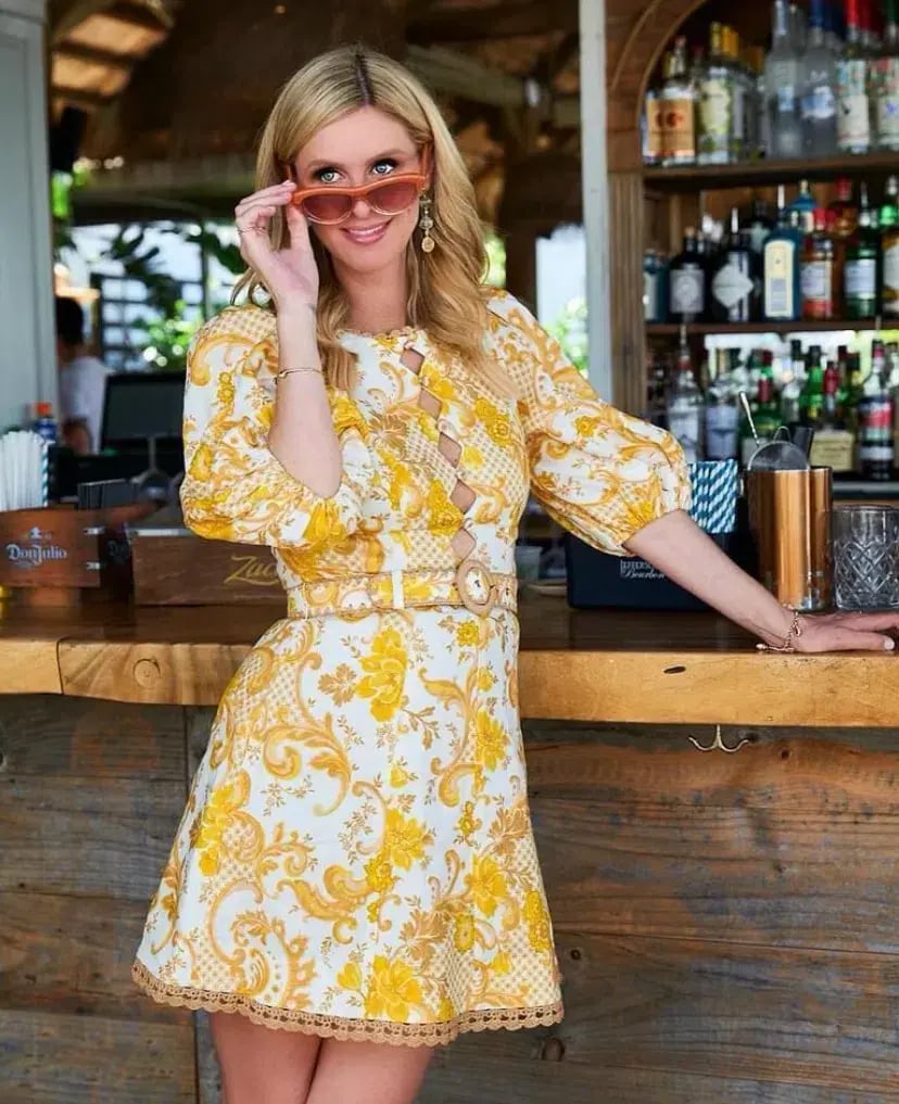Zimmermann Postcard Mini Dress in Swirl Floral Yellow AU12 (22:05) photo 2