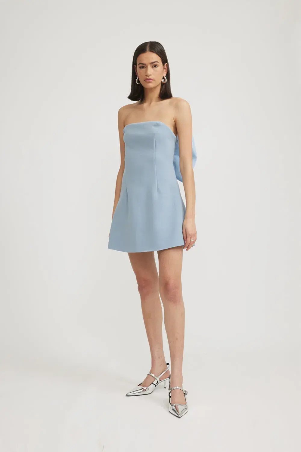 Tojhà  Daria Mini Dress  Powder Blue  Size 8 photo 2