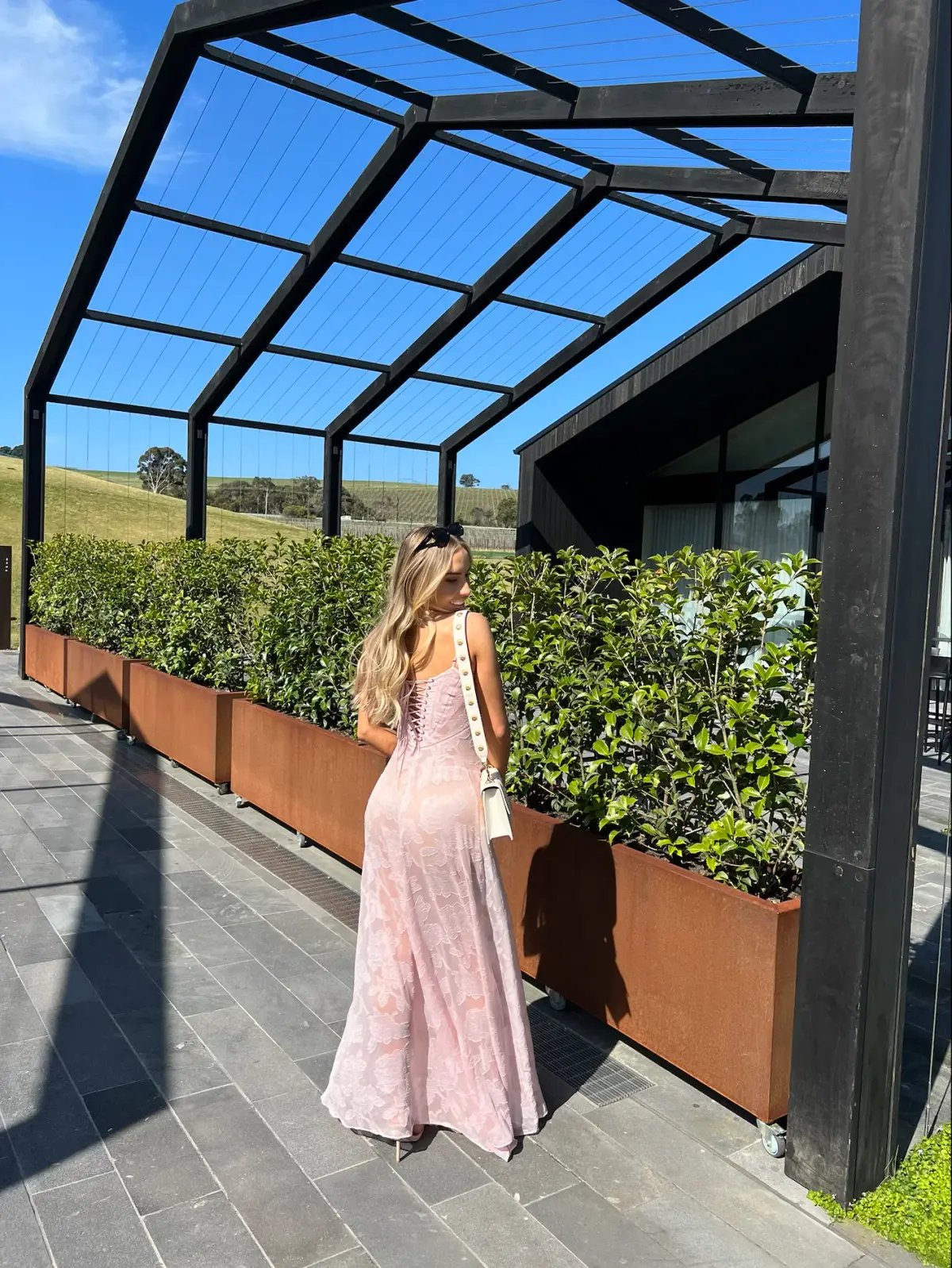 House of CB Seren Maxi Dress in Soft Pink Small /Au 8 photo 3