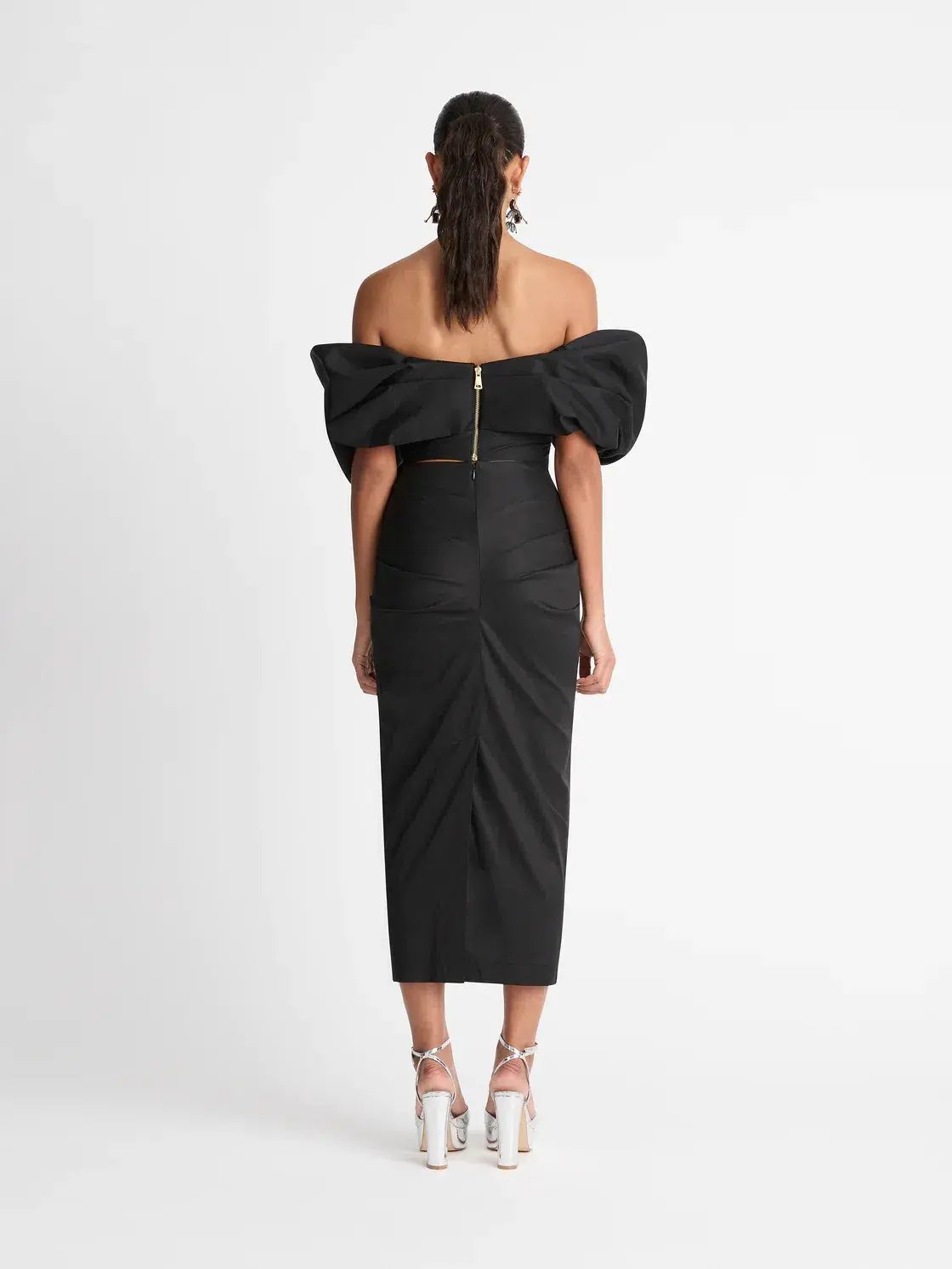 Sheike Galleria Bow Top & Skirt Set Black Size AU 10 photo 2