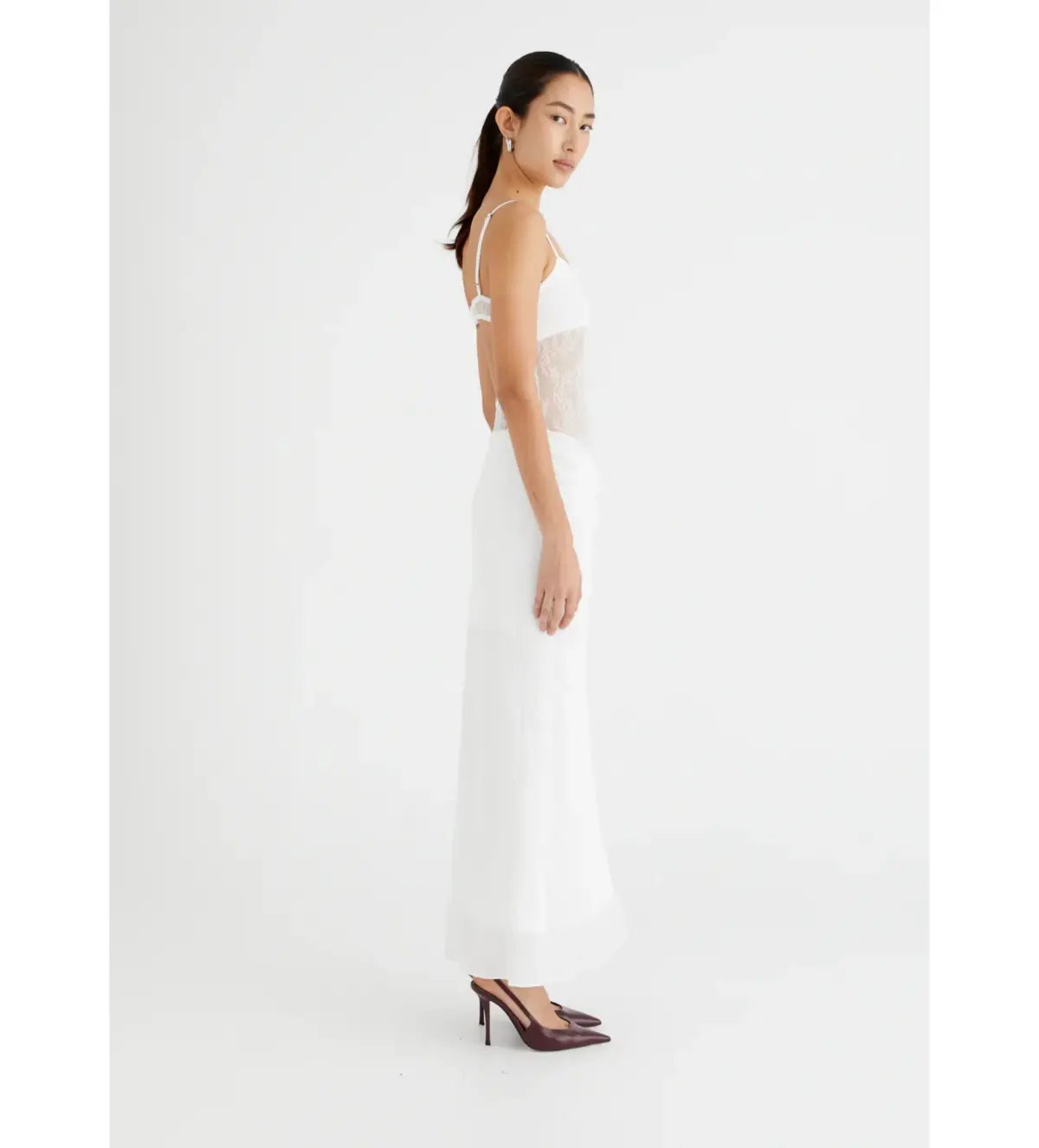 Benni Gabriel Maxi Dress White Size AU 6 photo 3