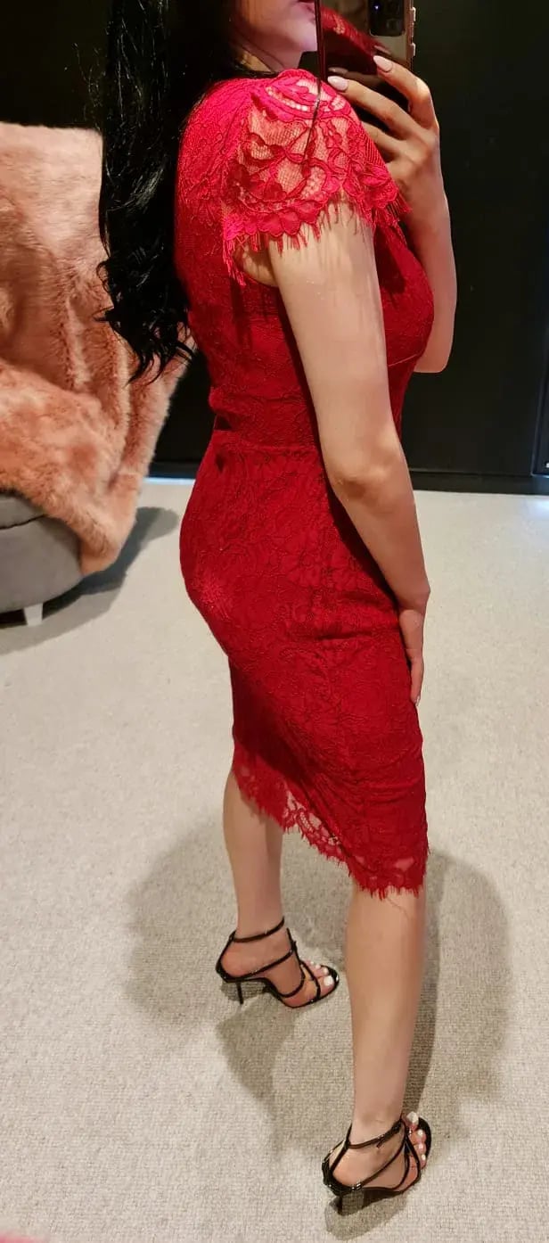 Alannah Hill Late Night Dress Red Size 6 photo 4