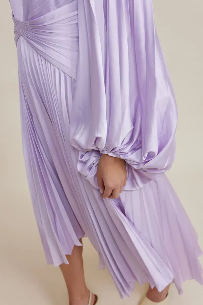 Acler Palms Dress Purple Size 10 photo 5