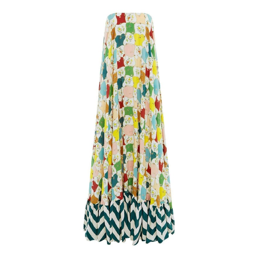 Alemais Evely Strapless Gown In Multi photo 2