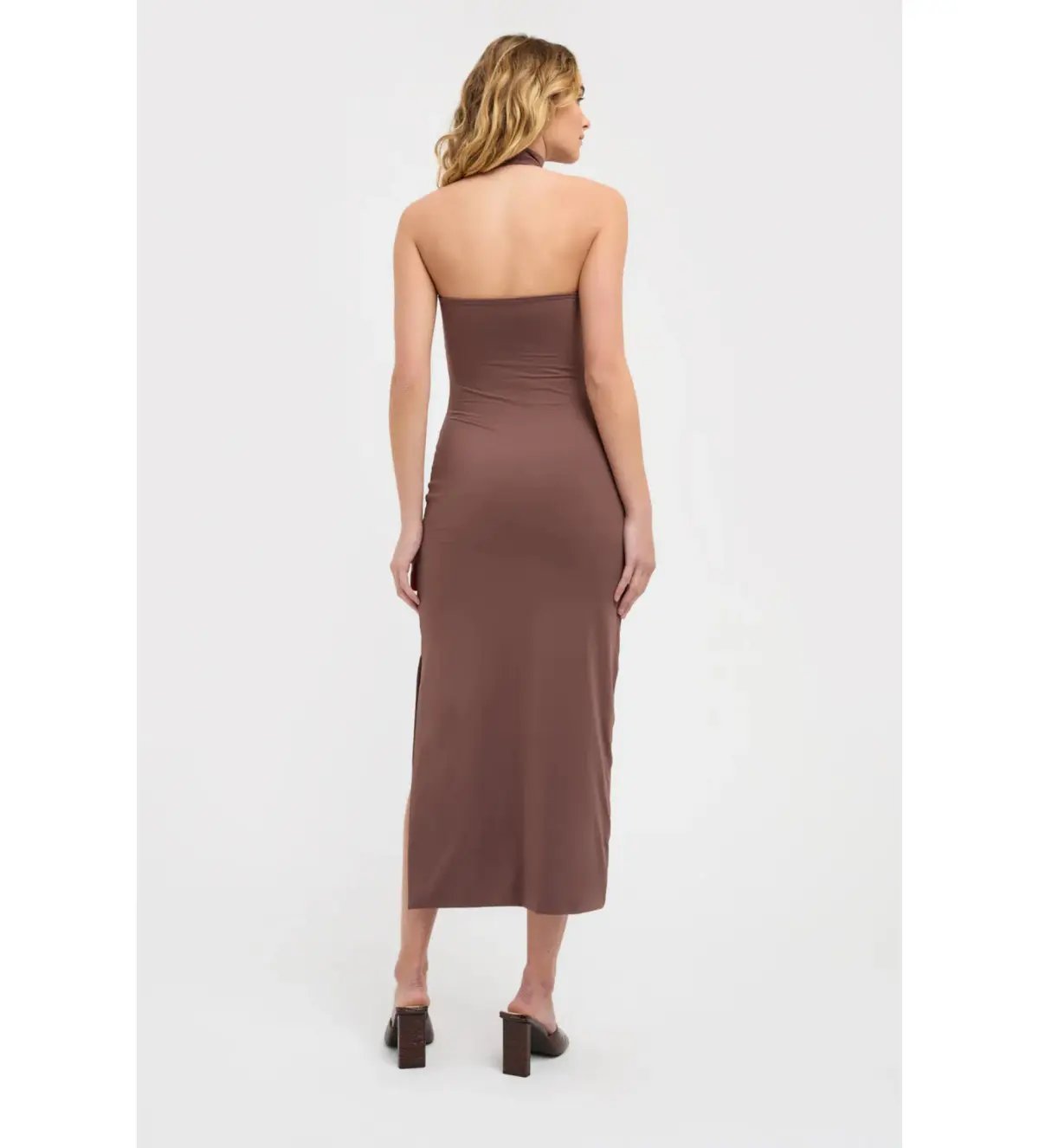 Kookai Archer Midi Dress Brown Size 0 (6-8) photo 3