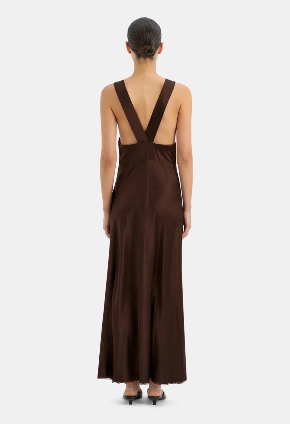 Sir the Label Aries Cut Out Gown Chocolate Brown Size 1 / AU 8 photo 3