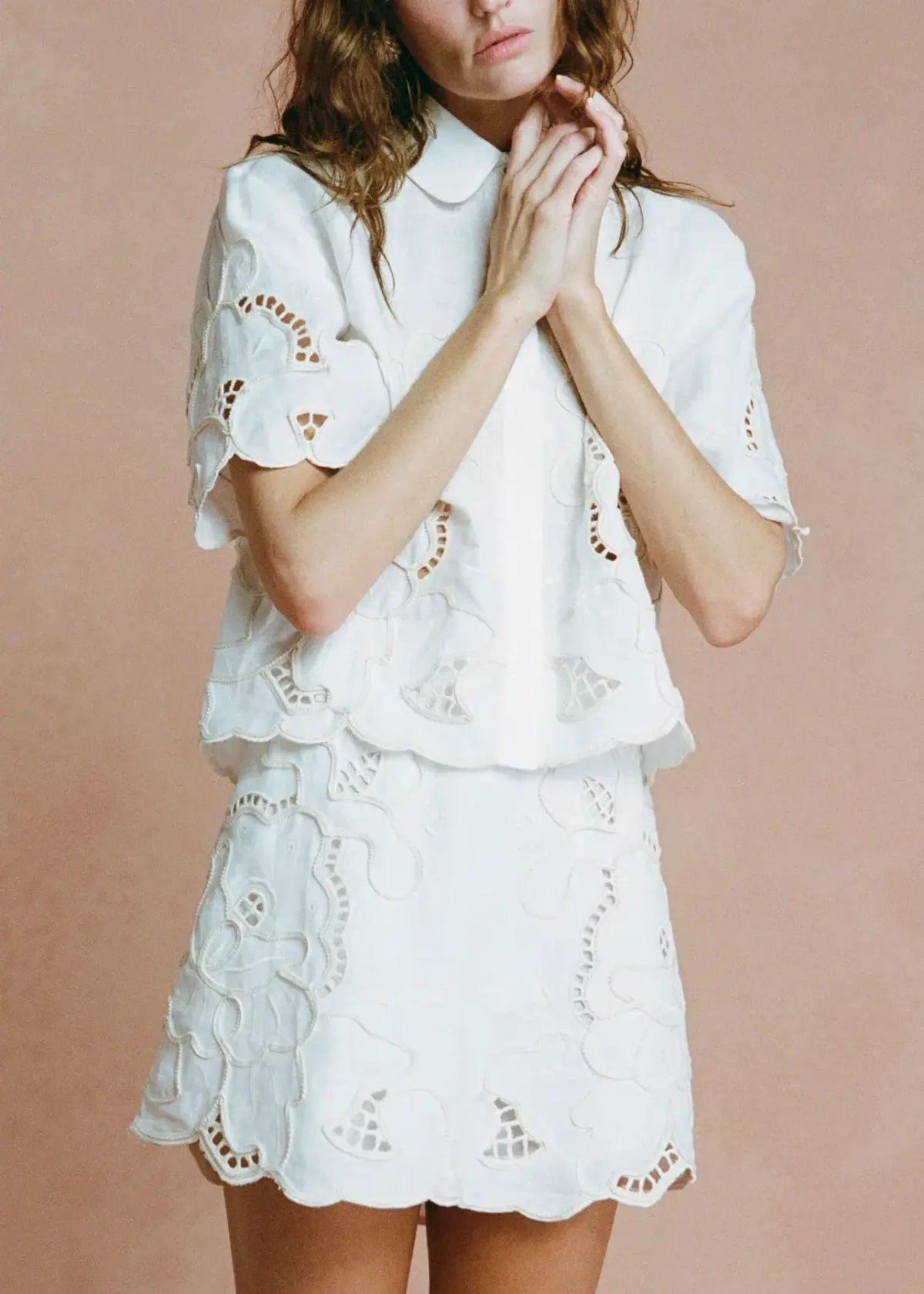 Lovaan Milicent Top White Size 10 photo 7