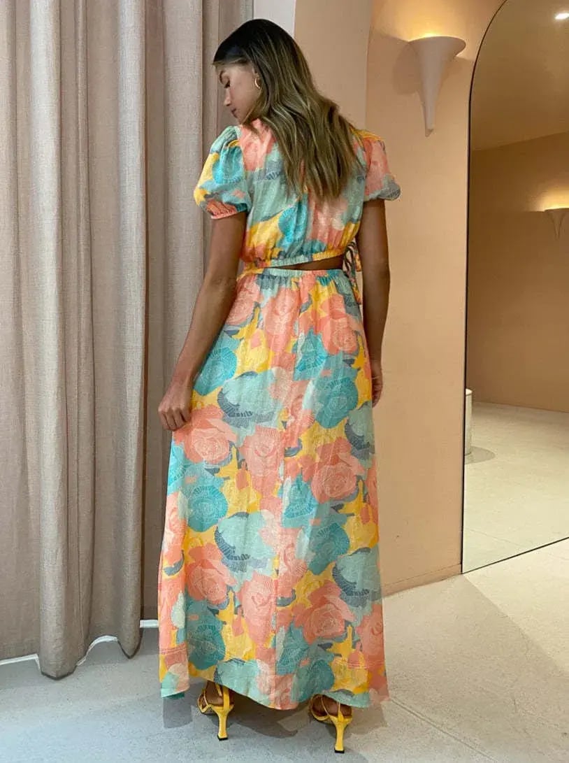 New Romantics Lavender Mist Maxi Dress Multi Size AU 10 photo 2