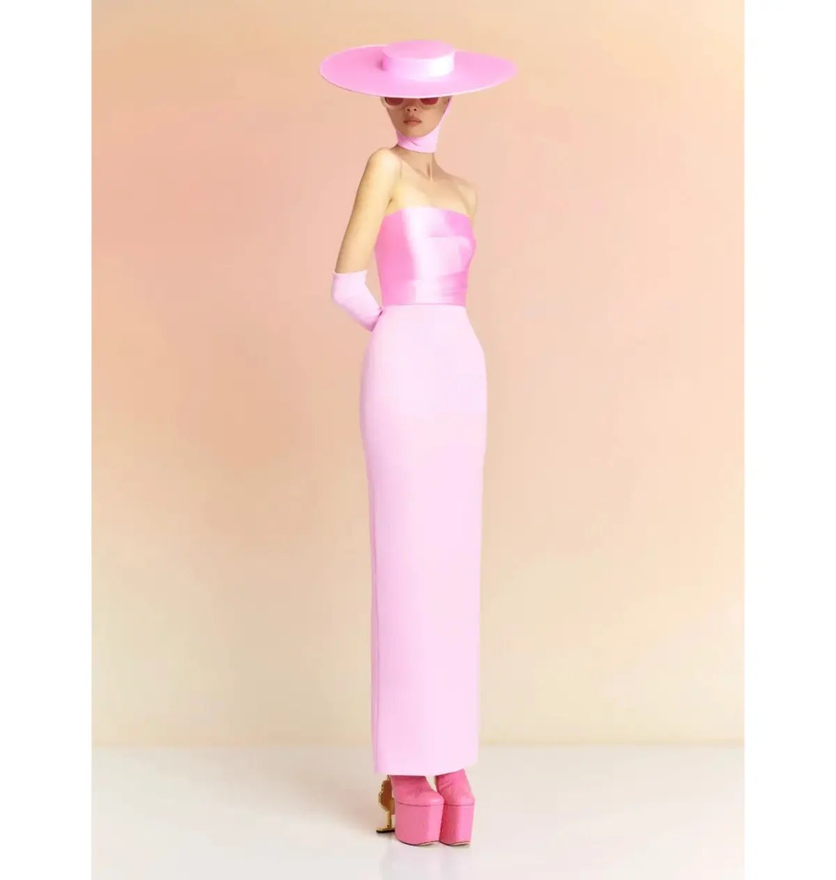 Solace London Afra Maxi Dress Pink Size 6 photo 2