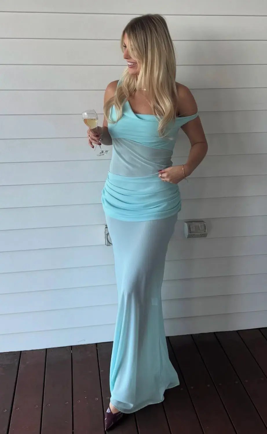 Natalie Rolt Cadence Gown in Blue Size 2/ AU 10 photo 4