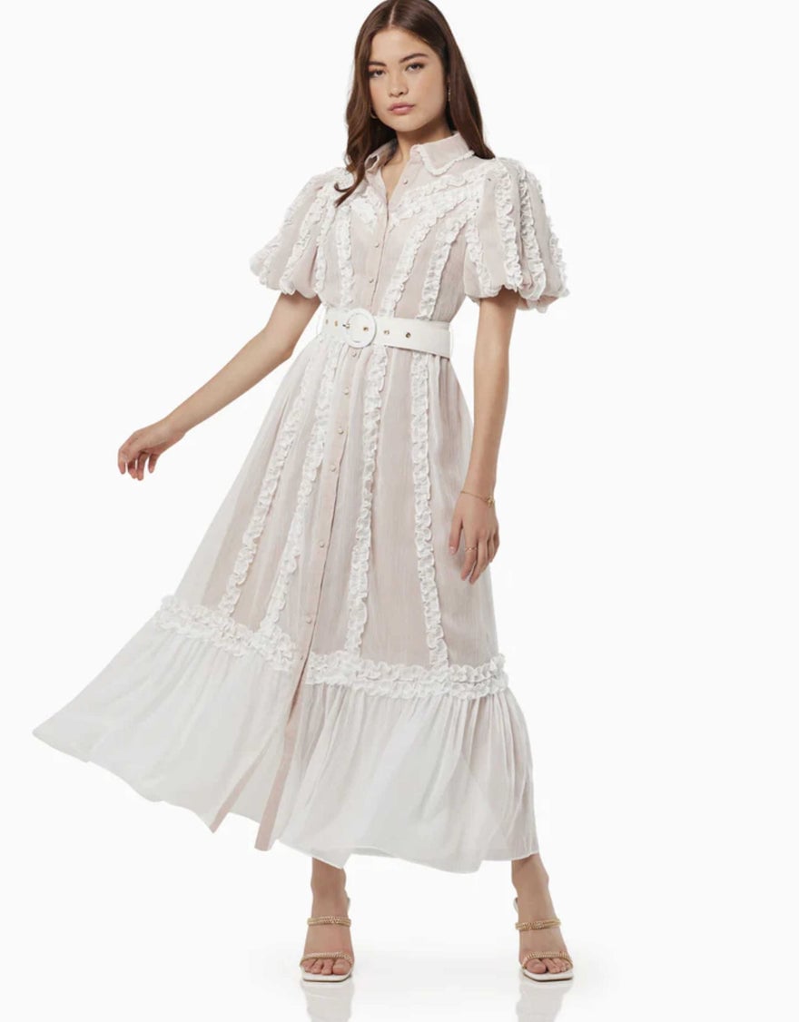 Elliatt Luxury Dress, Ivory photo 3