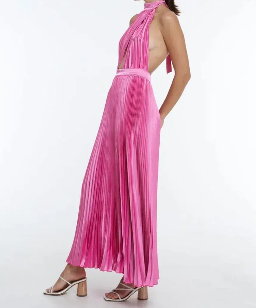 L’idee Renaissance Gown Hot Pink Size 10 photo 3