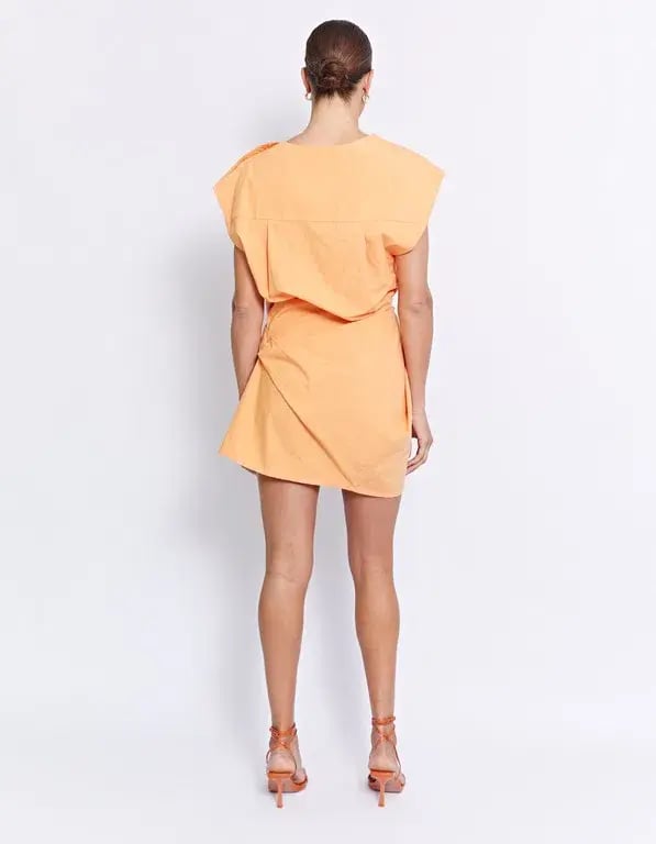 Pfeiffer Grenada Mini Twist Dress Tangerine Size 10 photo 2