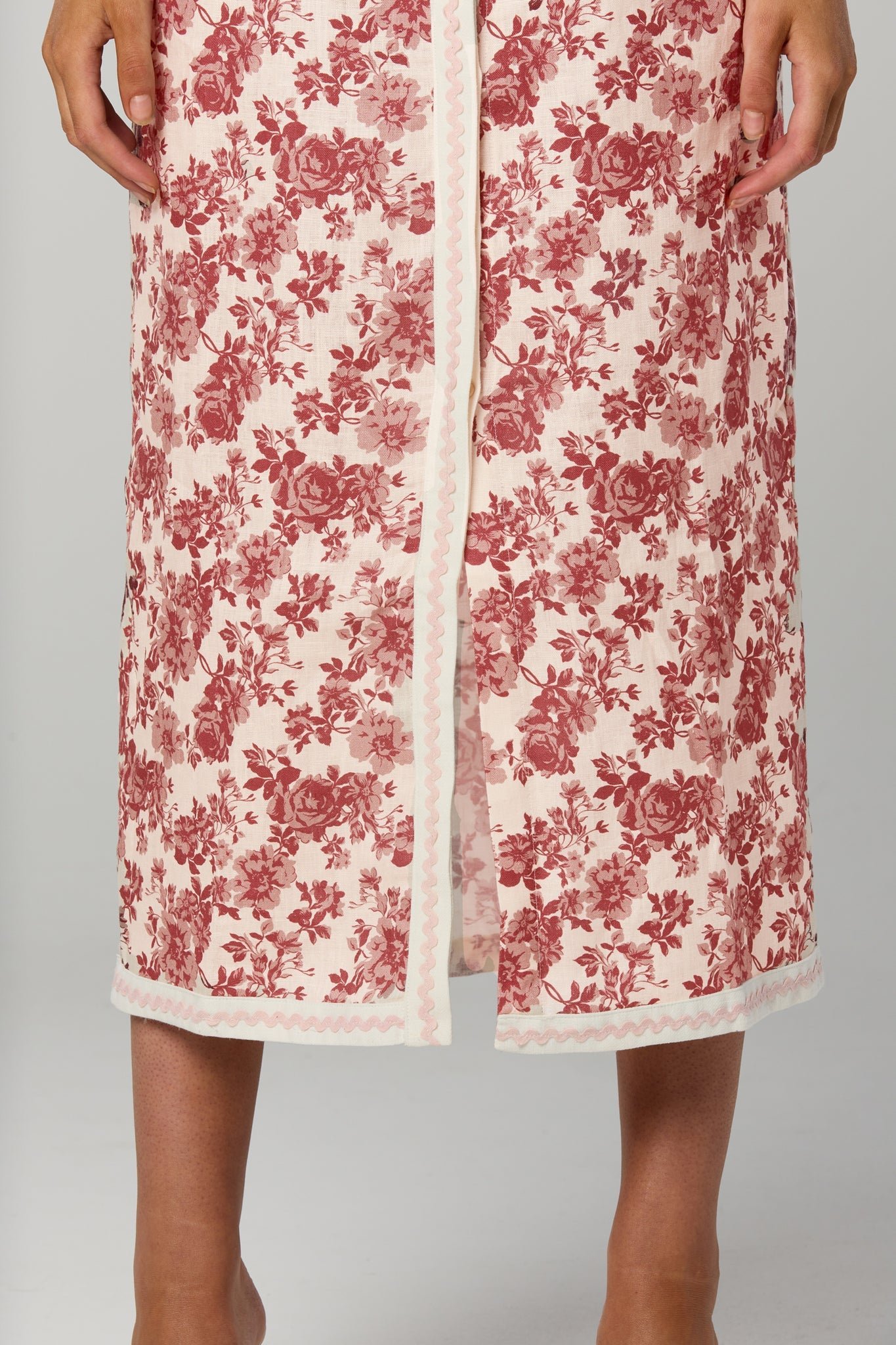 WINONA CHERRI BELTED MIDI DRESS - PRINT photo 9