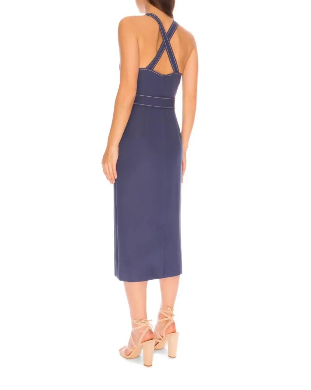 C/MEO Collective Talk That Dress Navy Size 6 photo 4