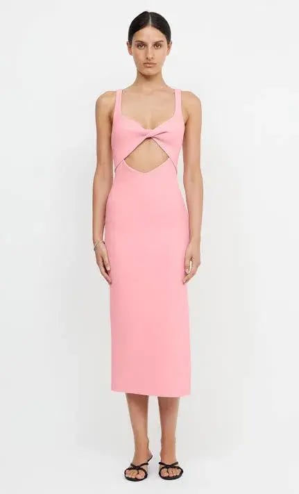 Bec & Bridge Joelle Midi Dress Pink Size 14 photo 3