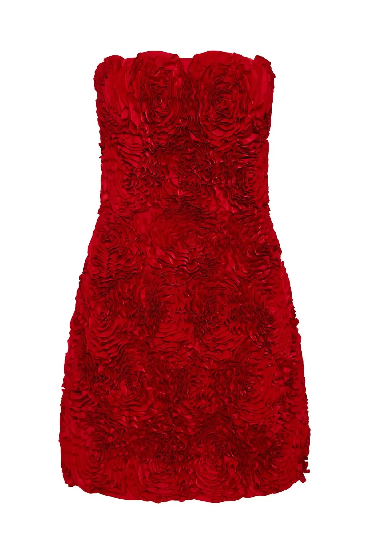 Aje Gazer Rosette Mini Dress Scarlet Red Size 8 photo 3