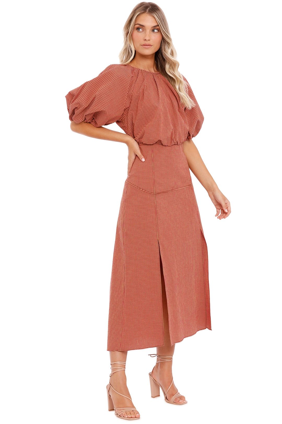 Vega Dress - Pink Check photo 2