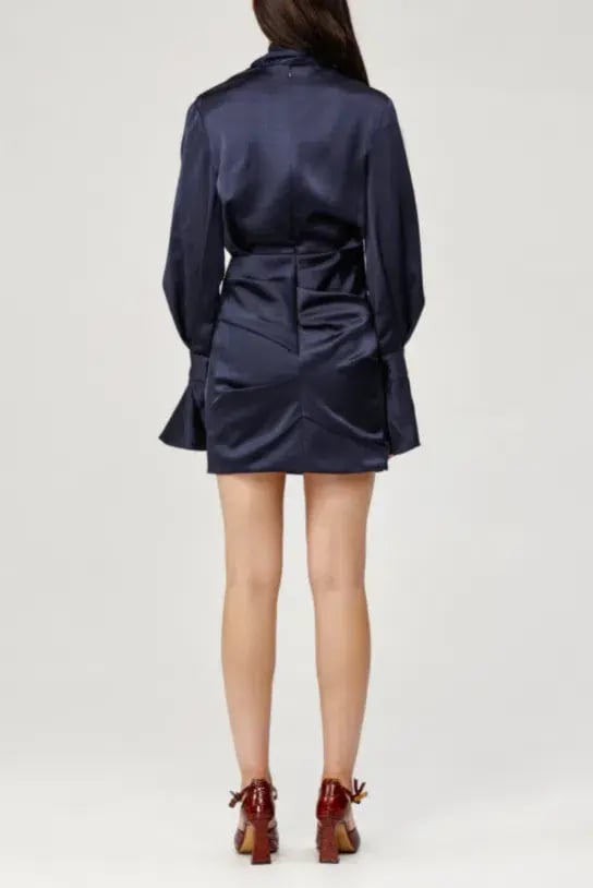 Acler Soto Mini Dress Navy Size 6 photo 2