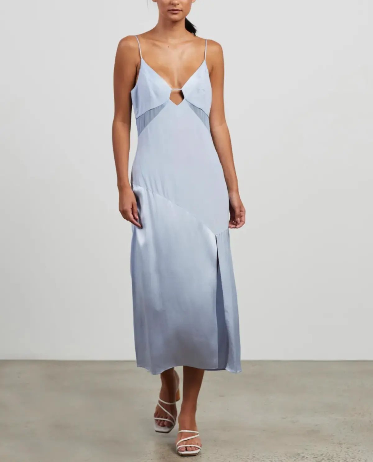 Vestire Palm Beach Midi Dress Blue Size 14 photo 5