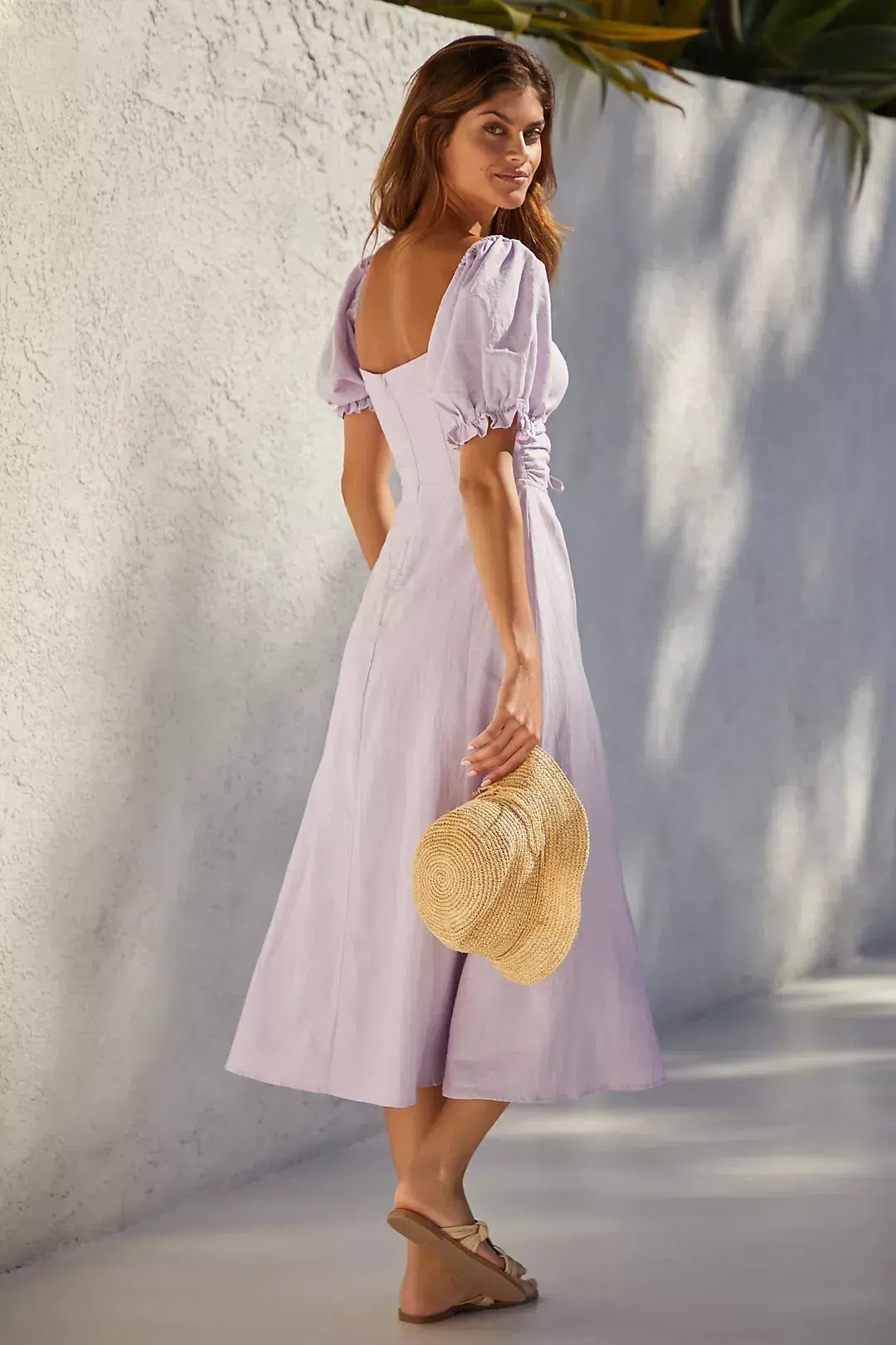 Charlie Holiday Healy Midi Dress Pastel Lilac Size AU 8 / S photo 2