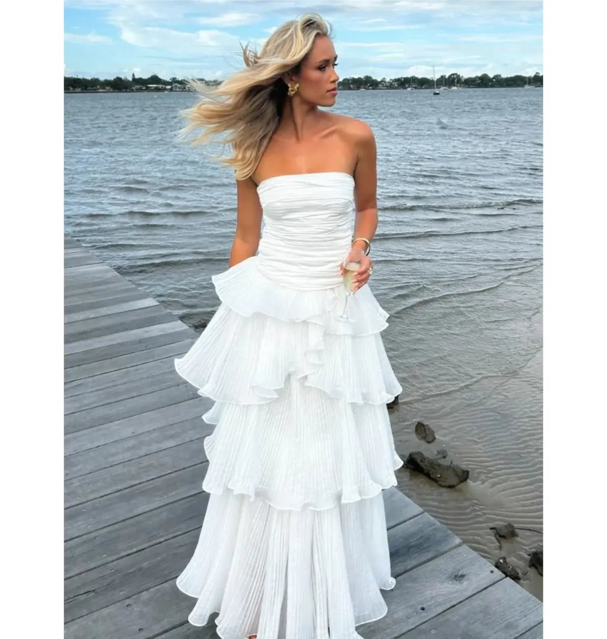 Aje Set Sunbeam Bustier and Cosmos Skirt in White Size AU 4 photo 3