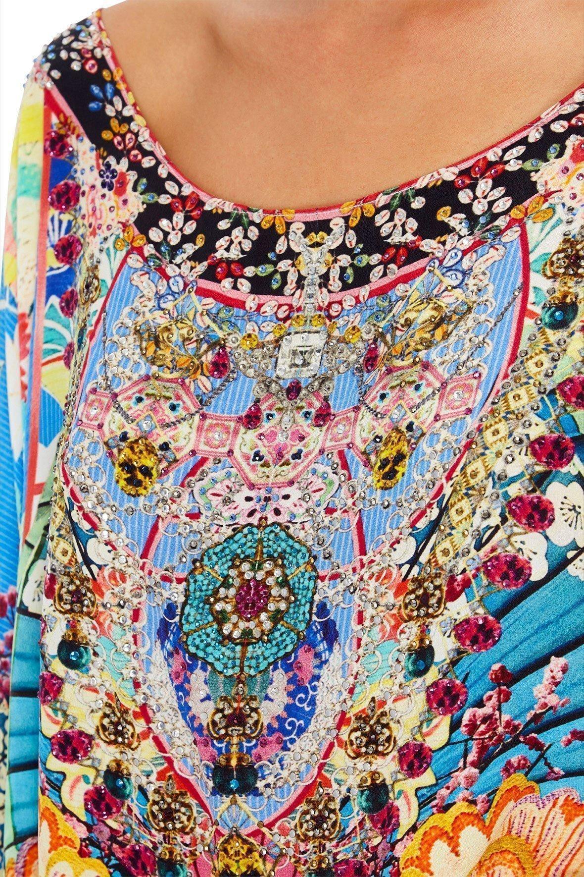 Camilla Miso In Love Round Neck Kaftan One Size photo 4
