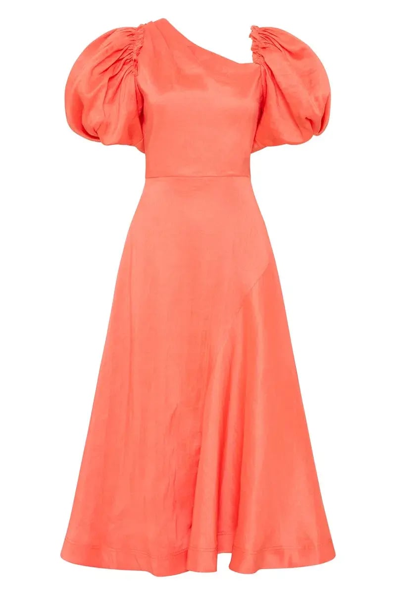 Aje Maia Midi Dress Coral Size 6 / XS photo 5