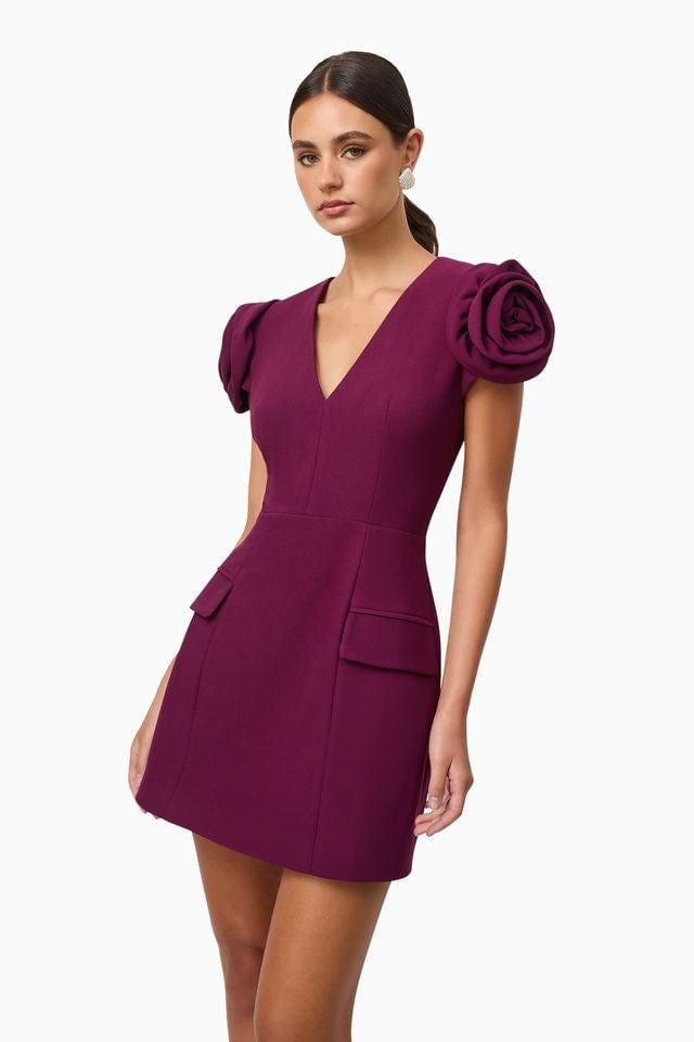 Elliatt Theresa Mini Dress - Grape photo 2