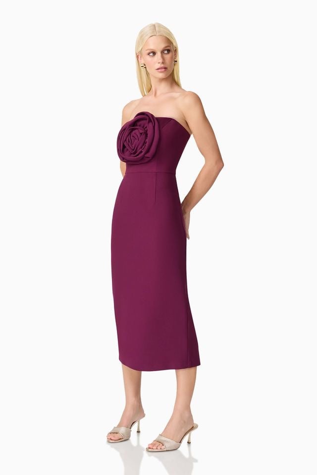 Elliatt Theresa Midi Dress - Grape photo 3