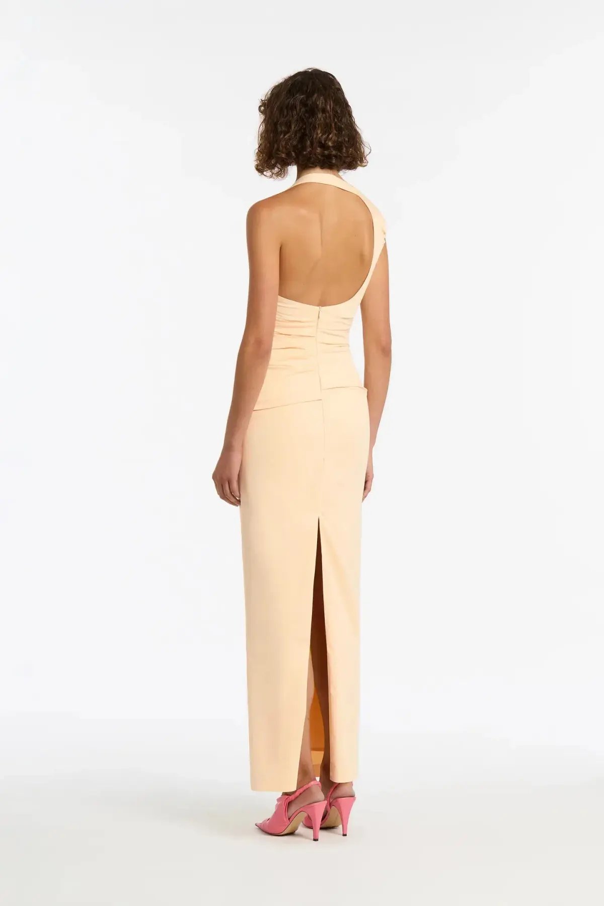 Sir The Label Giacomo Gathered Gown In Butter Size 2 / AU 10 photo 3