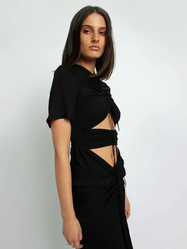 Christopher Esber Ruched Multi Panel Tee Dress Size 6 photo 5